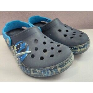 Star Wars Crocs Kids Size C13 Black Clogs X-Wing TIE Fighter Limited Edition